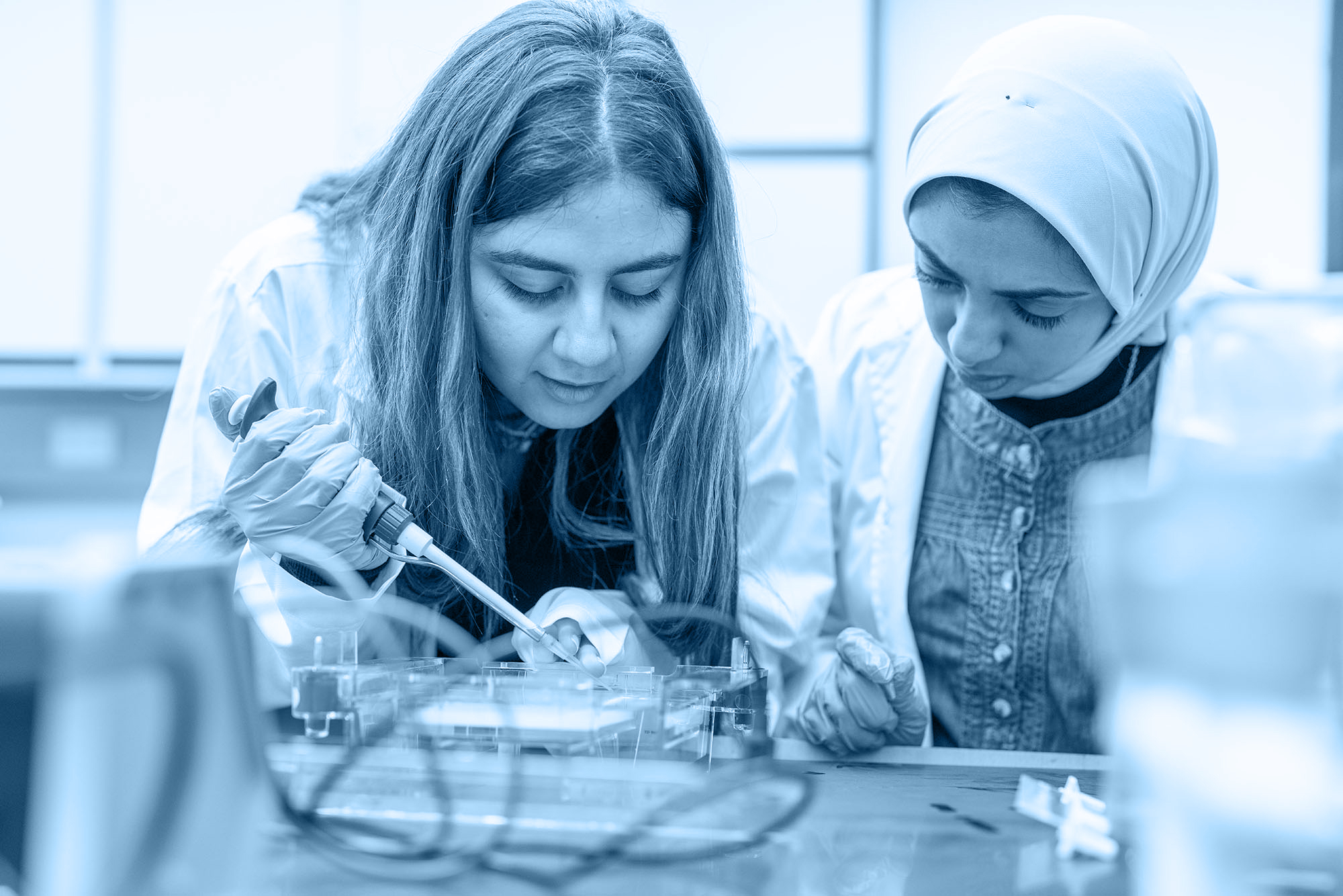 Food Chemistry Diploma Banner of female students in lab
