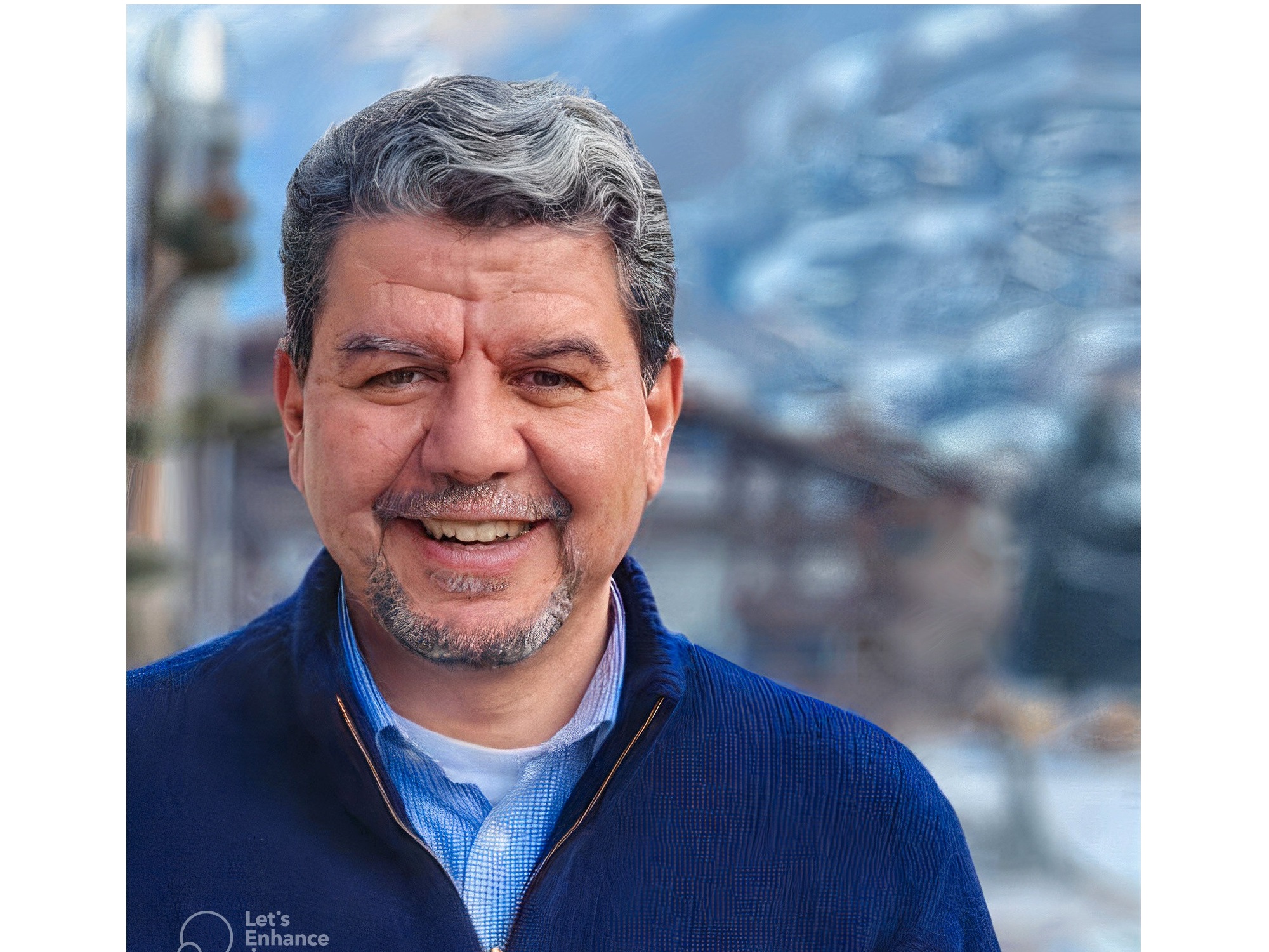 A smiling man