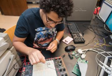 Students in Electronics Lab