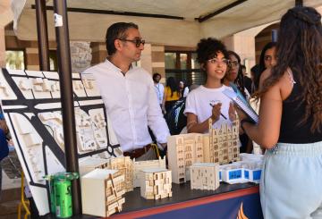 architectural design booth in discover your major event