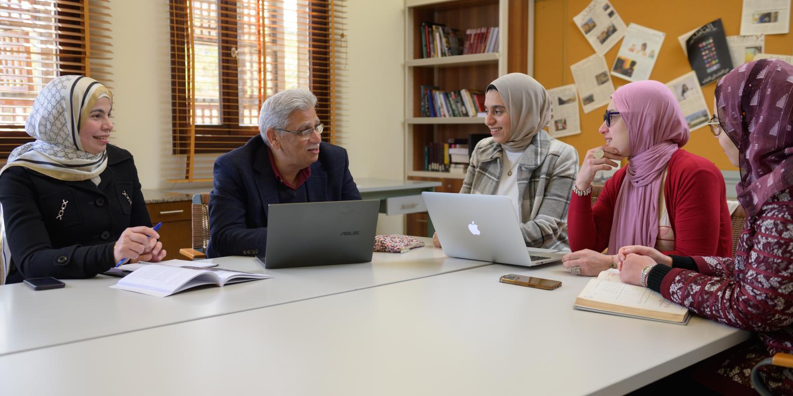 Hesham Dinana with his research team