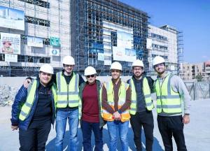 AUC Students on a site visit for new Baheya Hospital