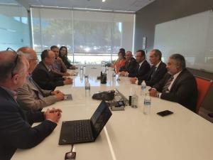 yehea ismail in a meeting with us companies