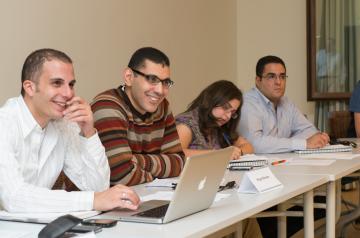 graduate student in lecture