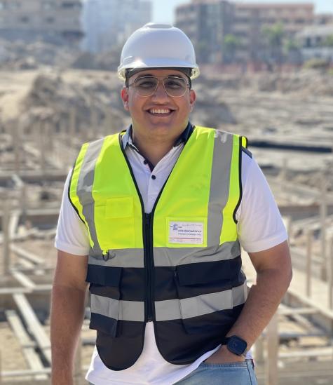 Civil Engineer standing in a site